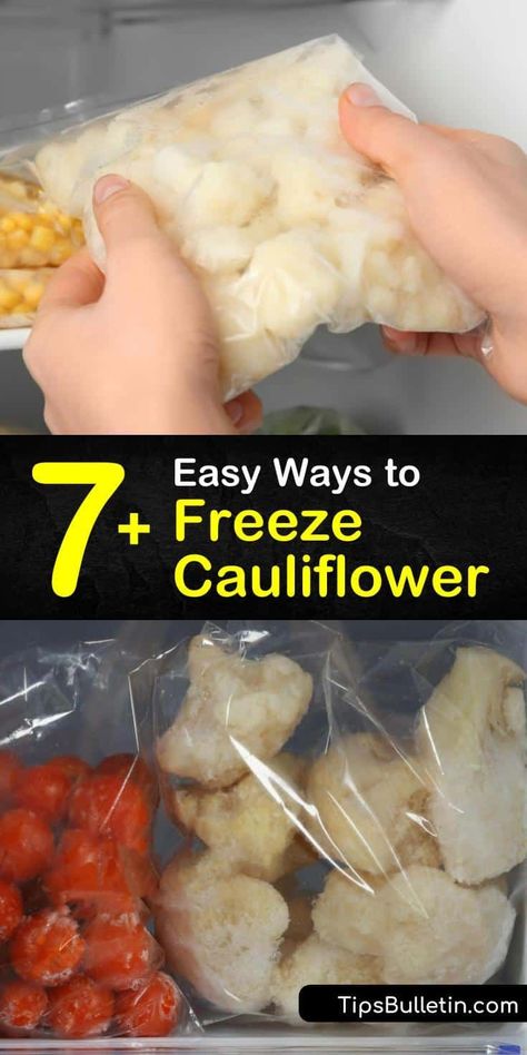 Freezer Cauliflower Recipes, Cauliflower Freezer Recipes, Freeze Cauliflower, Freezing Cauliflower How To, How To Freeze Cauliflower, How To Freeze Fresh Cauliflower, Freezing Fresh Cauliflower, Can You Freeze Cauliflower, Freezing Cauliflower Without Blanching