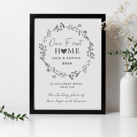 First Home Memory Ideas, New Beginnings Quote, Teacher Birthday Gifts, Long Lasting Candles, Our First Home, Personalized Matches, First Home Gifts, New Address, Under One Roof