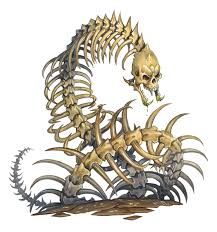 Necrophidius - Monsters - Archives of Nethys: Pathfinder 2nd Edition Database Skeletal Creature, Dnd Bone Monster, Bone Creature Concept Art, Skeleton Creature, Dnd Skeleton Monsters, Fantasy Bone Creature, Undead Creature, Bone Monster Concept Art, Skeleton Monster