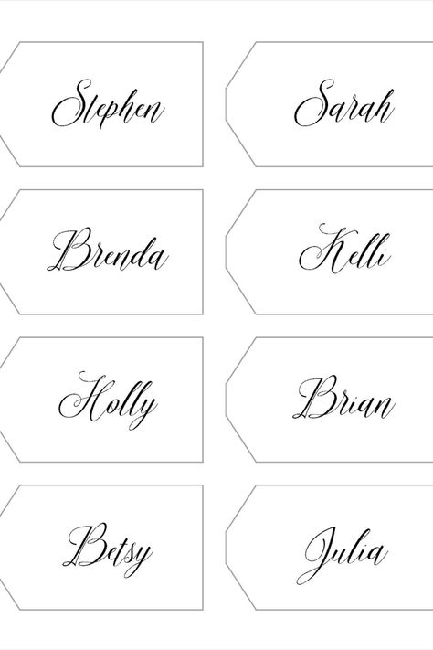 Drink Tags Printable, Diy Name Tags For Gifts, Wedding Name Place Ideas Diy, Blank Gift Tag Template Free Printable, Printable Gift Tags Free Customizable, Name Gift Tags, Homemade Name Tags, Free Tags Printable Editable, Printable Tags Template Editable