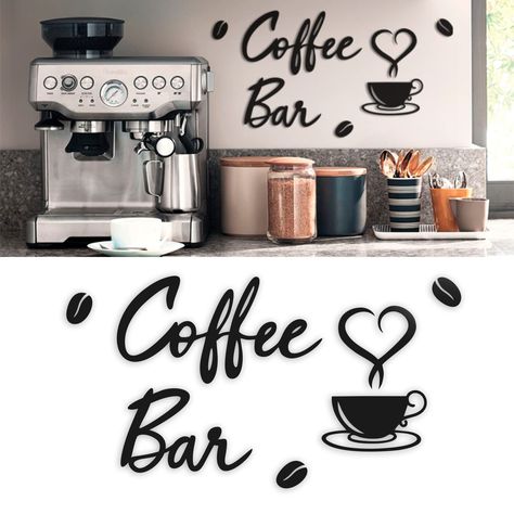 Coffee Station Ideas Countertop, Wooden Coffee Bar, Coffee Bar In Kitchen, Bar In Kitchen, Coffee Bar Cart, Coffee/wine Bar, Coffee Lounge, Coffee Bar Station, Coffee Bar Ideas