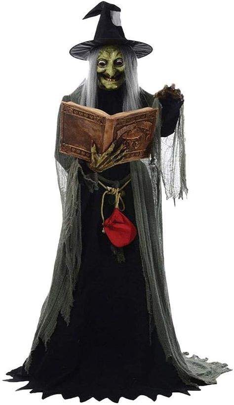 Amazon.com: Morris Costumes Halloween Party Creepy Scary Reaper Spell - Speaking Animated Witch : Home & Kitchen Outdoor Witch, Witch Eyes, Witch Props, Animated Witch, Halloween Decorations Diy Outdoor, Halloween Prop, The Spell, Diy Outdoor Decor, Witch Costume