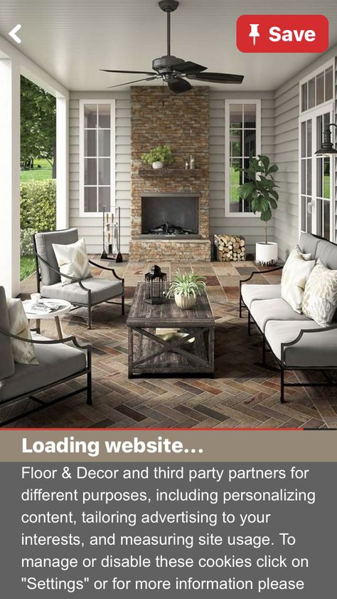 Inspire Me Home Decor, Slate Tile, Outdoor Living Room, Porch Design, Backyard Patio Designs, Outdoor Fireplace, Outdoor Rooms, Floor Decor, Patio Design