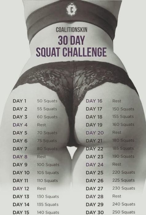 30 Day Squat, 30 Day Squat Challenge, Squat Challenge, Wednesday Workout, Trening Fitness, Trening Abs, Body Fitness, Trening Pilates, Yoga Sequences