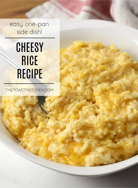 Cheesy Rice Recipes, Rice Side Dish Recipes, Cheesy Rice, Baked Chicken Drumsticks, Cheese Rice, Baked Ribs, Creamy Rice, Rice Side Dishes, Rice Recipe