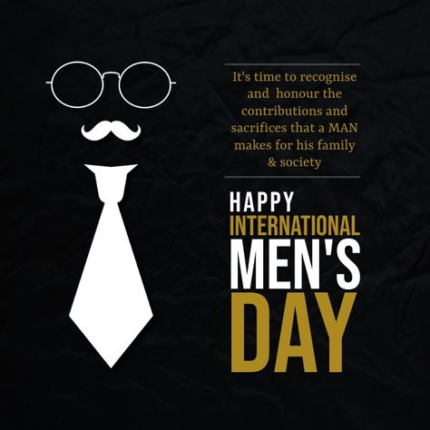 Customize this design with your video, photos and text. Easy to use online tools with thousands of stock photos, clipart and effects. Free downloads, great for printing and sharing online. Square (1:1). Tags: happy men's day, international men's day, international men's day instagram post, international men's day poster template, mens day poster design template, Father's Day, Online Greeting Cards , Father's Day Happy International Men's Day Video, Happy Mens Day To My Man, Mans Day International, Happy Mens Day International, Mens Day Poster Design, Happy International Men's Day Quotes, International Mens Day Poster, Happy Mens Day Wishes, Happy International Mens Day Posts