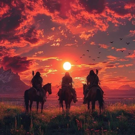 🏆🥇 Cowboy Core, Cowboy Artwork, American Indian Artwork, Native American Wisdom, Western Artwork, Native American Images, Native American Pictures, Native American Artwork, West Art