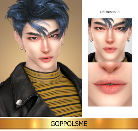 Sims 4 Lips Male, Male Lips Sims 4 Cc, Face Presets Sims 4 Cc Male, Goppolsme Sims 4, Sims 4 Cc Male Preset, The Sims 4 Cc Lips Preset, Sims 4 Male Lips Cc, The Sims 4 Lip Preset, Sims Male Presets