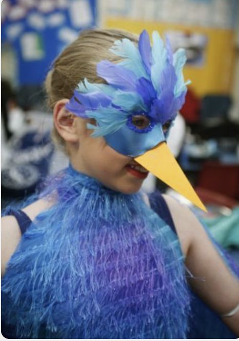 Blue Bird Costume, Lion King Costume, Parrot Costume, Bird Hat, Lion King Jr, Bird Mask, Bird Costume, Fringe Fabric, Bird Masks