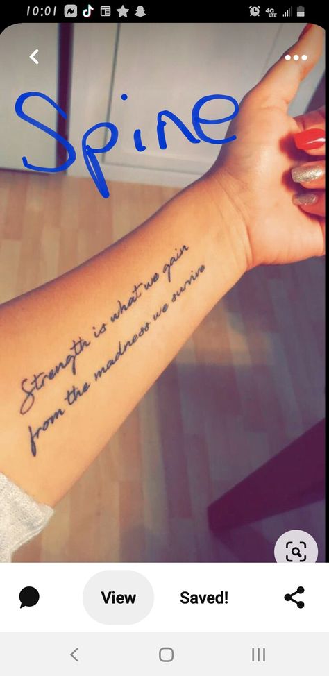 91 Tattoo, Forearm Script Tattoo, Long Quote Tattoo, Meaningful Tattoos For Girls, 2022 Tattoo Ideas, Through Tattoo, Tats With Meaning, Front Thigh Tattoos