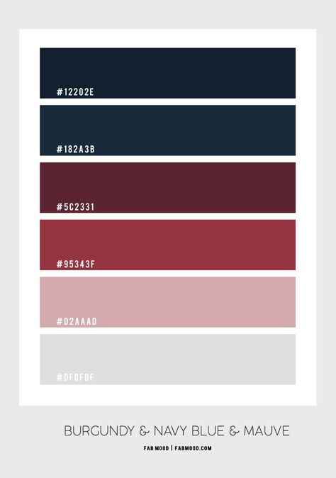 Burgundy, Navy Blue and Mauve Bedroom Color Scheme Red Blue Pink Color Schemes, Blue Pink Red Colour Scheme, Dark Navy Color Palette, Dark Blue Pink Aesthetic, Navy Blue And Pink Living Room, Pink And Navy Color Palette, Pink Blue Color Palette, Mauve Bedroom, Burgundy Color Palette