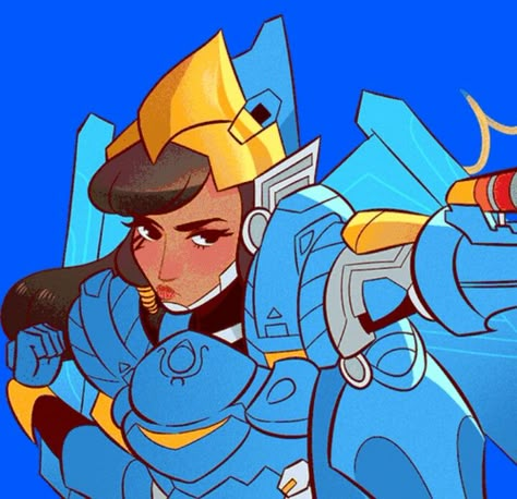 Pharah Aesthetic, Pharah Overwatch Fanart, Pharah Overwatch Icon, Pharah Fanart, Pharah Overwatch, Suki Avatar, Overwatch Pharah, Overwatch Drawings, Ocean Aesthetic