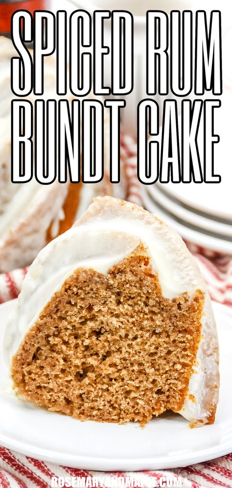 Spiced Bundt Cake Recipes, Easy Spice Bundt Cake Recipes, Spice Rum Cake, Spiced Rum Cake, Butter Rum Bundt Cake, Pioneer Woman Pumpkin Rum Bundt Cake, Honey Buns, Baking Basics, Apples And Cheese