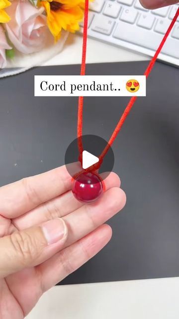 Cords Crafts, Thread Necklace, Making Videos, Crochet Thread, Cord Jewelry, Design Hack, July 3, Cord Necklace, Tie Knots