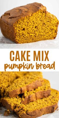 Cake Mix Pumpkin Bread, Cake Mix And Canned Pumpkin, Pumpkin Bread Recipe Easy, Cake Mix Pumpkin, Pumpkin Cake Mix, Easy Pumpkin Bread, Best Cake Mix, Boxed Cake Mixes Recipes, Pumpkin Bread Easy