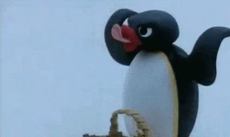 Pingu Tongue GIF - Pingu Tongue Aggressive - Discover & Share GIFs Pingu Gif, Tongue Out, Pingu Memes, Pingu Pingu, Noot Noot, Penguin Cartoon, Leaving Work, Putao, January 9