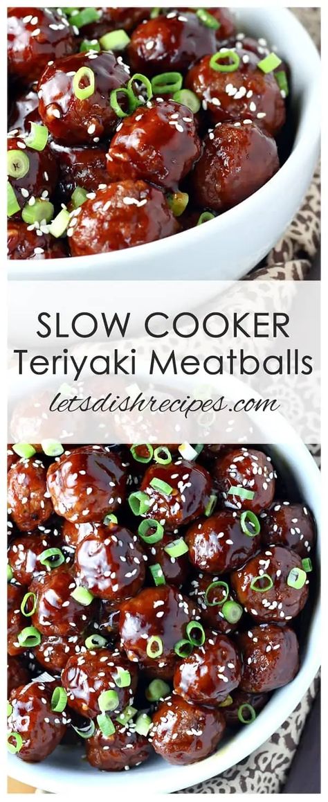 Teriyaki Meatballs Recipe, Slow Cooker Swedish Meatballs, Meatball Recipes Crockpot, Teriyaki Meatballs, Slow Cooker Teriyaki, Meatball Recipes Easy, Crock Pot Meatballs, Slow Cooker Meatballs, Food Meat