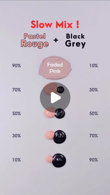 Mini Art Zone on Instagram: "Let's Mixing Pastel Rouge & Black Grey 😍
.
.
.
#colormixing #artvideo #foryou #art #pastelrouge #blackgrey #reels #mixing #paintmixing #asmr #colors #miniartzone #relexing #satisfaying" Pink Paint, Mini Art, Art Videos, Black Grey, Color Mixing, Black And Grey, Pastel, Paint, Grey