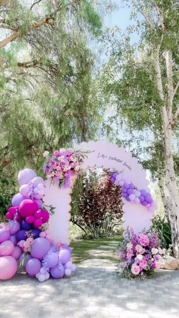 Baby Shower Entrance Decor, Small Balloon Garland, Balloon Arch Entrance, Arch Way, Entrance Arch, Fairy Garden Birthday Party, Arch Decor, Small Entrance