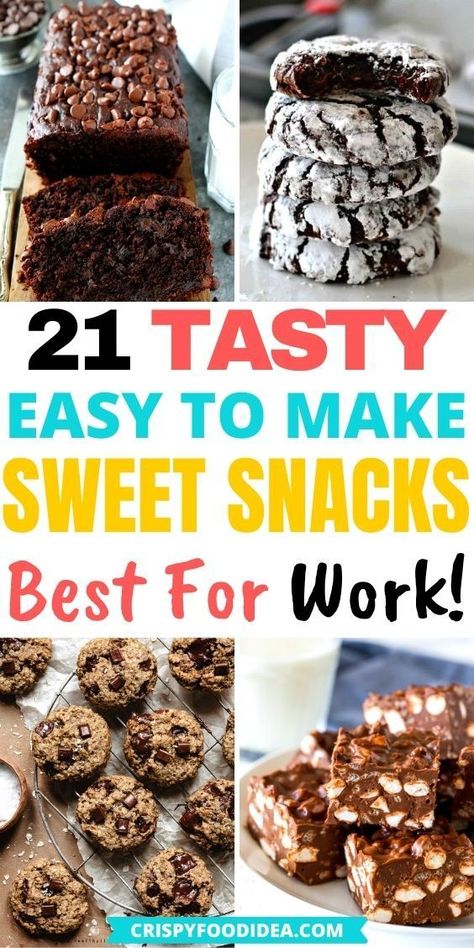 Want a break from your busy work? Need some healthy snacks that fulfill your sugar cravings? Here I share some delicious and easy sweet snacks that are easy to make and perfect for evening or on the go or breakfast. #snacks #healthyeating Easy Sweet Snacks, Sweet Snacks Easy, Snacks To Make, Gourmet Popcorn, Best Desserts, No Bake Snacks, Easy Snack Recipes, Breakfast Snacks, Sugar Cravings