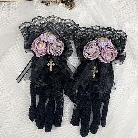 This price is for a pair of gloves or a pair of wrist cuffs or a hat only. Gloves Design Ideas, Glove Aesthetic, Aesthetic Gloves, Pretty Gloves, Goth Gloves, Gloves Ideas, Victorian Gloves, Gloves Aesthetic, Fancy Gloves