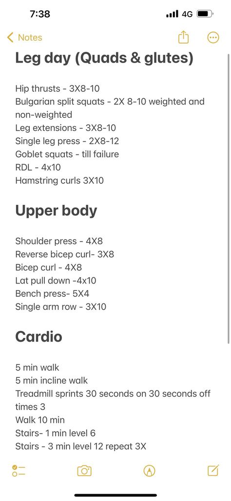 Bench Rows, Single Leg Press, Single Arm Row, Back To The Gym, Hamstring Curls, Start Working Out, Goblet Squat, Bulgarian Split Squats, Leg Extensions