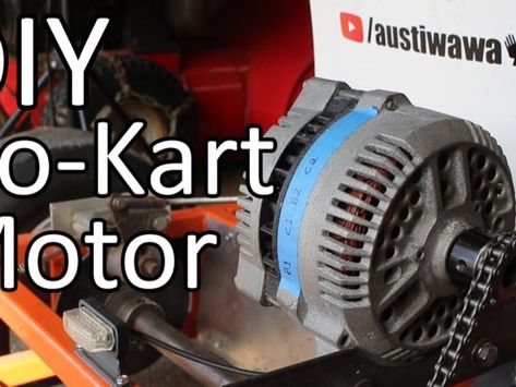 DIY Go Kart Motor Go Kart Ideas, Custom Go Karts, Dc Generator, Electric Bike Diy, Go Kart Frame, Homemade Go Kart, Electric Go Kart, Go Kart Plans, Go Kart Parts