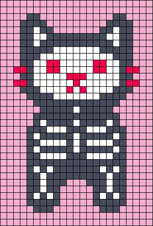 Cat Skull Pixel Art, Creepy Pixel Art Grid, Grunge Alpha Pattern, Evil Eye Pixel Art, Bat Alpha Pattern, Skeleton Alpha Pattern, Fnaf Alpha Pattern, Goth Alpha Pattern, Pixel Art Spooky