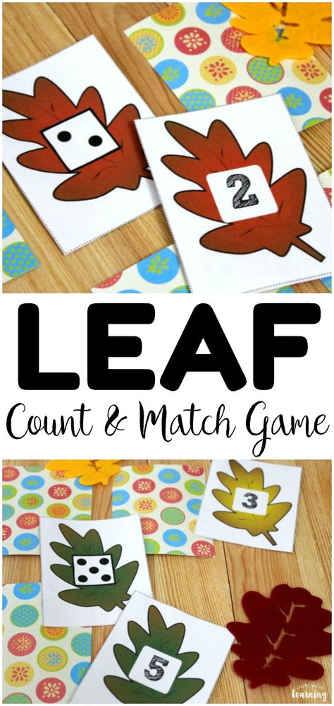 Leave Theme Preschool, Fall Leaf Counting Preschool, Leaves Literacy Activities Preschool, Fall Math Prek, Leaves And Trees Preschool Theme, Leaf Games For Kids, Leaf Math Activities Preschool, Leaf Counting Preschool, Signs Of Fall Preschool