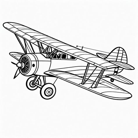 Vintage Airplane Coloring Page: Free Download and Fun Tips for Kids! Airplane Coloring Pages, Vintage Airplane, Vintage Airplanes, Free Coloring Pages, Fun Learning, Coloring Page, Free Printable, Free Printables, Fun Facts