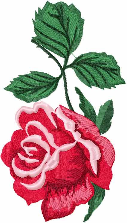 Red rose free embroidery design - Flowers free machine embroidery designs - Machine embroidery community Embroidery Roses, Free Embroidery Patterns Machine, Rose Embroidery Designs, Rose Embroidery Pattern, Etsy Embroidery, Embroidery Red, Flower Machine Embroidery Designs, Roses Red, Embroidery Design Download