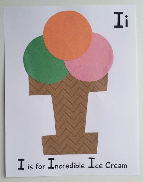 Craft For Letter A Preschool, I Crafts For Preschoolers Letter, Crafts For Letter I Preschool, I Preschool Crafts Letter, I Letter Crafts For Preschool, Letter I Activities For Preschool Crafts, Letter I Projects For Preschool, Alphabet Crafts Preschool Art Projects, I Art For Preschool