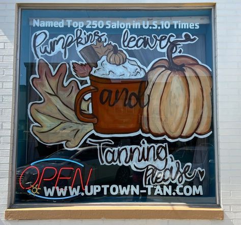 Thanksgiving Window Painting Ideas, Thanksgiving Window Art, Thanksgiving Window Painting, Fall Window Painting Ideas, Fall Window Painting, Painted Window Art, Window Paint, Fall Windows, Autumn Painting