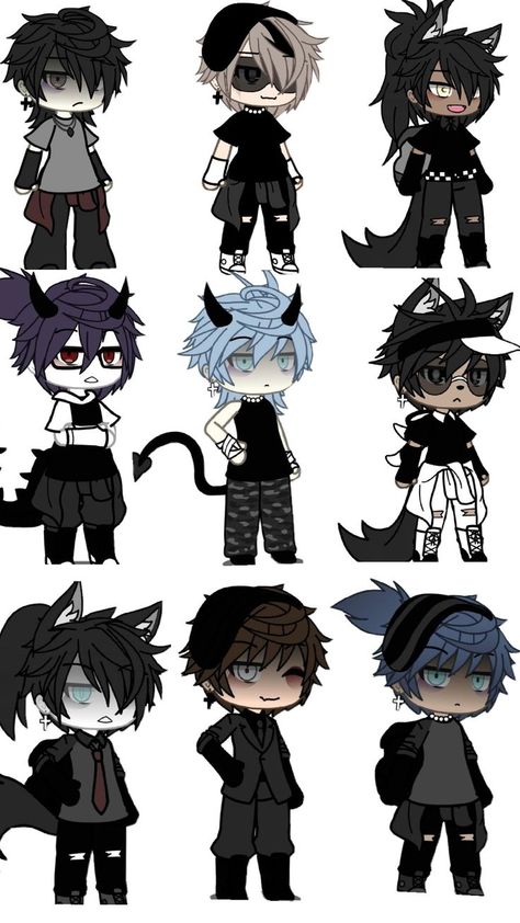 Make Oc Challenge, Gacha Life Sleep Outfits, Boys Look, Gacha Base Poses Cute, Futurisme Retro, Episode Backgrounds, Dress Design Drawing, Characters Inspiration Drawing, Hello Kitty Drawing