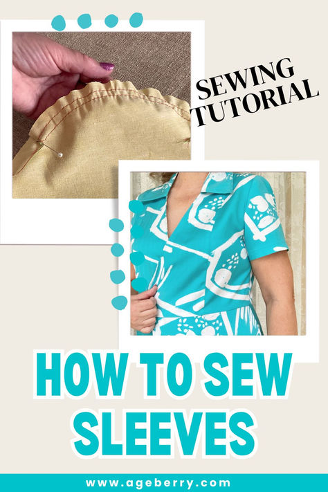 sewing sleeves tutorial Sew Sleeves, Sewing Machine Tension, Sewing Tutorials Bags, Sewing Online, Sewing Sleeves, Sewing Courses, Sewing Clothing, Sewing Tutorials Clothes, Sewing Tutorials Free