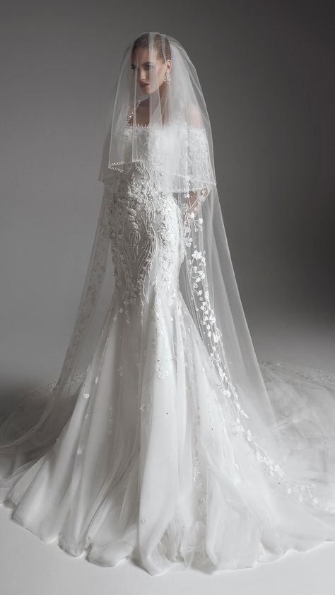 Wedding mermaid dress | Bridal mermaid dress | Wedding mermaid gown. The grace of real luxury is embodied in the Look AE2021P0022 from the new ADAMARIS Exquisite SS2021 collection. Bridal Mermaid Dress, Mermaid Dress Wedding, Wedding Mermaid Dress, Moroccan Wedding Dress, Dress With Veil, Wedding Mermaid, Unusual Wedding Dresses, Nikah Outfit, Plain Wedding Dress