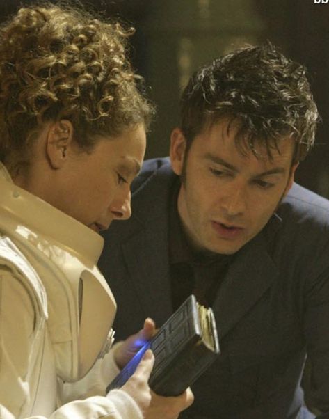 The Tenth Doctor and River Song River And Doctor, River Song Doctor Who, The Doctor And Donna, River Song And The Doctor, Doctor And River Song, Doctor Who River Song, Doctor And River, Silence In The Library, The Tenth Doctor