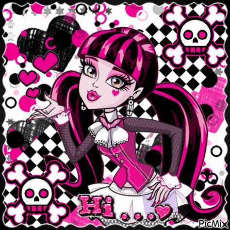 monster high - Free animated GIF - PicMix Monster High Gif, Draculaura Gif, Picmix Gif, Gif Black, Aesthetic Phone, Black And Pink, Monster High, Animated Gif, Pink Black