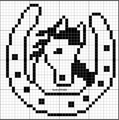 grille point de croix fer a cheval Image Pixel Art, Kat Haken, Cross Stitch Horse, Modele Pixel Art, Beaded Flowers Patterns, Pixel Crochet, Graph Paper Art, Plastic Canvas Patterns Free, Horse Pattern