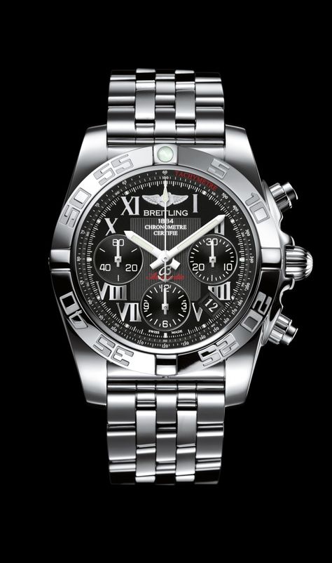 Chronomat 41 Black Roman Steel - Breitling - Instruments for Professionals/ Old Northeast Jewelers is your Authorized Dealer for Breitling Fine Timepieces. 727-898-4377 or 813-875-3935 Sales@oldnortheastjewelers.com to order via email or visit our website at www.oldnortheastjewelers.com Pilot Bracelet, Breitling Watches Mens, Breitling Superocean Heritage, Breitling Chronomat, Swiss Luxury Watches, Breitling Watches, Gents Watches, Luxury Timepieces, Breitling Navitimer