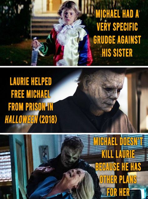 These Michael Myers fan theories prove that Halloween has been one of the most durable franchises in Hollywood. Since the debut of the John Carpenter original in 1978, there have been ten additional entries in the series, some of which are sequels and some reboots. Two more, Halloween Kills and Halloween Ends, are on the way. Audiences love these films, and as a result, there ... #michaelmyers #halloween #horrorfilms #fantheories #johncarpenter #hollywoodfranchises #slashermovies #reddittheories Halloween Ends, Halloween Michael Myers, Halloween Kills Michael Myers, Michael Myers Halloween Kills, Halloween The Curse Of Michael Myers, Halloween The Return Of Michael Myers, Marion Crane, Halloween 1978 Michael Myers, Halloween Resurrection