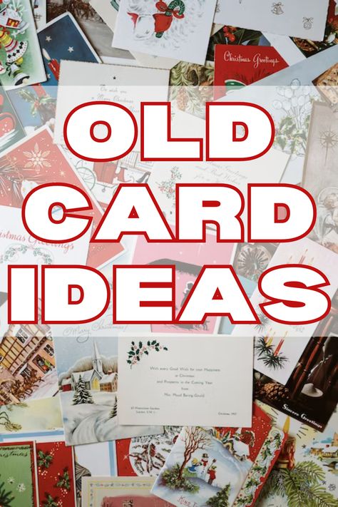 Things To Make With Christmas Cards, Gift Tags From Old Christmas Cards, How To Store Old Greeting Cards, Crafts Using Old Greeting Cards, What To Do With Greeting Cards, Christmas Card Boxes Diy, Recycle Cards Ideas, What To Do With Old Greeting Cards Ideas, Christmas Card Repurpose Ideas