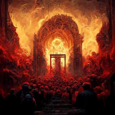 Horror Wallpapers Hd, Skeleton Artwork, House Of Hades, Surealism Art, Dark Red Wallpaper, Gates Of Hell, Targaryen Aesthetic, Occult Art, Background Images Hd