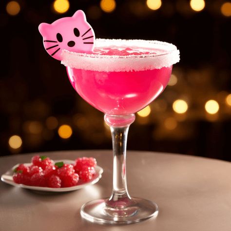 The Hello Kitty cocktail is a sweet and fruity delight. It has a refreshing, tangy taste with a hint of tartness from the cranberry juice. The sweetness of the pineapple juice and peach schnapps balance it out perfectly, making it a light and enjoyable drink. Drinks For Your Kitty, Kitty Cocktail, Drinks To Make Your Kitty Taste Good, Hello Kitty Cocktail, Drinks For Healthy Kitty, Hawaiian Cocktails, Festive Holiday Cocktails, Cranberry Juice Cocktail, Hot Buttered Rum