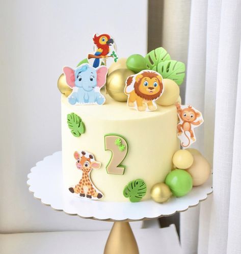 Jungle Theme Cakes, Cars Birthday Cake, Butterfly Room, Simple Birthday Cake, Safari Birthday, Jungle Theme, Cars Birthday, Themed Cakes, 2nd Birthday