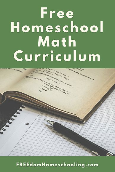 Freedom Homeschooling | Free Homeschool Math Curriculum Homeschool Apps, Homeschool Math Curriculum, Free Homeschool Curriculum, How To Start Homeschooling, Homeschool High School, Unit Studies, Math Methods, Free Homeschool, School Curriculum