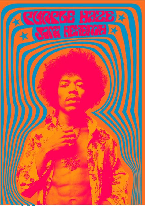 Documentary Poster, Jimi Hendrix Art, Jimi Hendrix Poster, Vibrant Poster, Electric Energy, Graphic Design Ideas, Milton Glaser, Musica Rock, Rock Posters