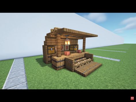 Fish House Minecraft, Minecraft Fisherman House Interior, Small Fishing House Minecraft, Fishing House Minecraft, Minecraft Fishing House, Fisherman’s House Minecraft, Fish Stand, Diy Minecraft, Fish House