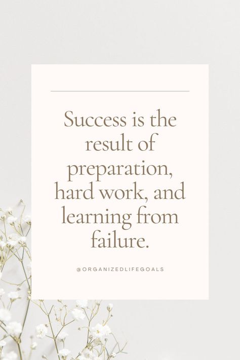 Success is the result of preparation, hard work, and learning from failure. Embrace Failure, Hard Work Pays Off, Success Mindset, Growth Mindset, Hard Work, Self Improvement, Work Hard