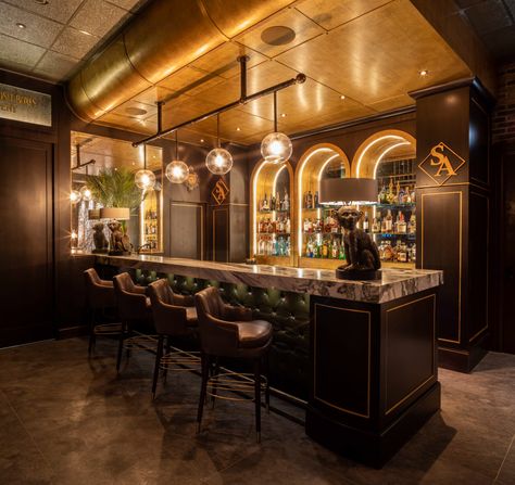 Lounge Decorating Ideas, Gatsby Interior Design, Bar Lounge Room, Speakeasy Decor, 1920s Speakeasy, Home Bar Setup, Speakeasy Bar, Home Bar Rooms, Basement Remodel Diy